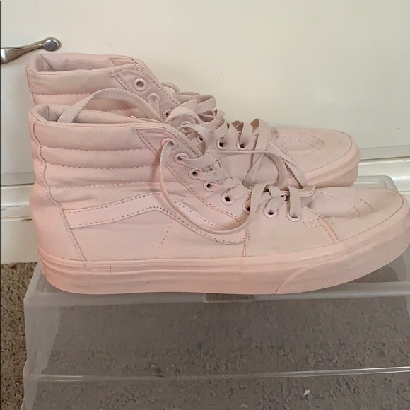 blush high top vans